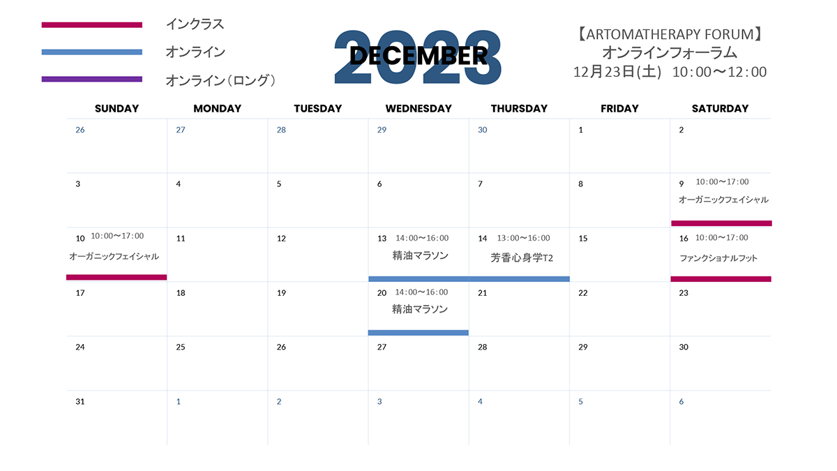 スケジュール　2023年12月