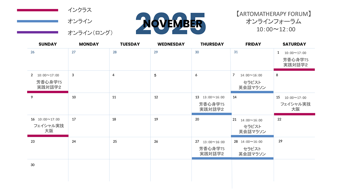 スケジュール　2025年11月